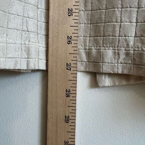 Eileen Fisher Womens Medium Silk Blend Organic Cotton Open Front Cardigan Jacket - Picture 7 of 13